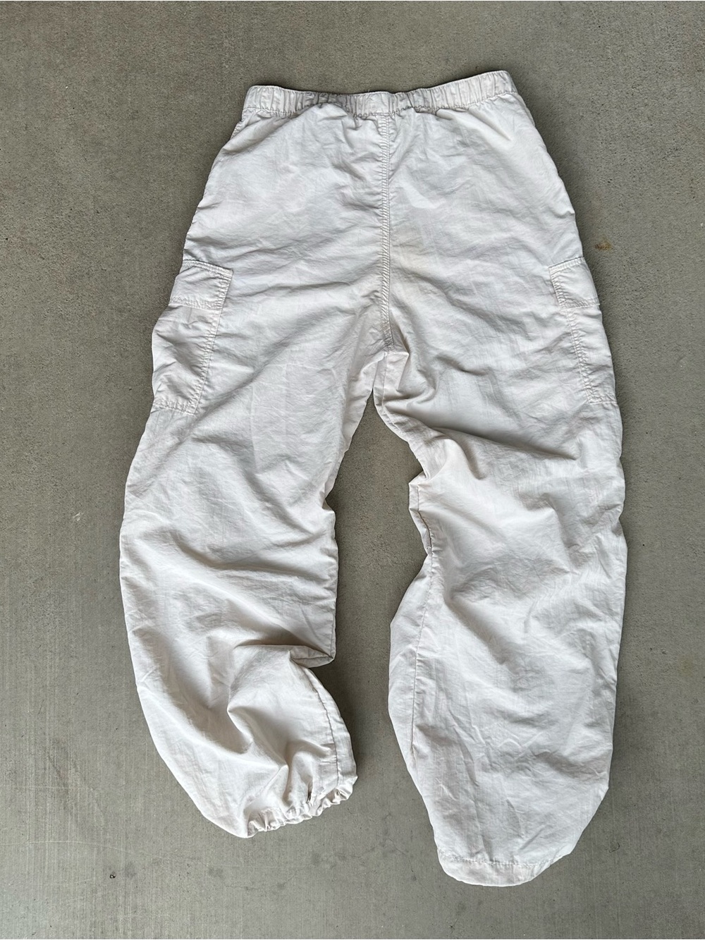 H&M White Cargo Jogger Pants Women’s Size 14